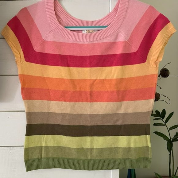 Talbots Sweaters Talbots Cap Sleeve Knit Sweater Top Poshmark